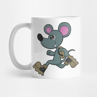 Mouse as Runner with Backpack Mug